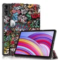 Wigento Tablet-Hülle Für Xiaomi Redmi Pad Pro 12.1 3folt Wake UP Smart Cover Tasche Hülle, Kunst-Leder Schutzhülle Smart Case Cover Auto Sleep / Wake UP