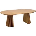 ebuy24 Osaka Esstisch inkl 2 Zusatzplatten Ø120x120-160-200cm Eiche Furnier