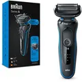 Braun Elektrorasierer Series 5, 51-B1000s, blau, Wet & Dry