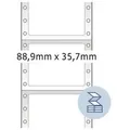 Herma - Endlosetikett 88,9 X 35,7 Mm (b X H) Nicht Wieder Ablösbar Mit Führungslochrand Papier Weiß 1-bahnig 4.000 Etik./pack.