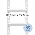 HERMA Computeretiketten endlos 88,9 x 35,7 mm 1-bahnig weiß 4.000 Etiketten
