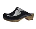 Sanita Classic Patent Open, Damen Clogs, Schwarz (Black 2), 36 EU (3 UK)