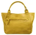 X-ZONE Shopper Echt Leder Damen 020380 Vintage Handtasche, Ledertasche mit Smartphonefach, Umhängetasche