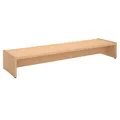 CARO-Möbel Monitorständer Zoom, Buche – Bildschirmerhöhung 100cm für 2 Monitore, ergonomischer Schreibtischaufsatz, Organizer für Schreibtisch