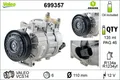 Klimaanlagen – Kompressor R 134a PAG 46 699357 VALEO für AUDI SEAT SKODA VW