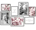 Hyggelig Home Poster Premium Poster Set - 7 Bilder Wandbilder Wohnzimmer Deko Collage, Natur (Set, 7 St), Knickfreie Lieferung Qualitätsdruck Dickes Papier