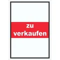 HB-Druck Hinweisschild zu verkaufen Schild mit Text Verkaufsschild hochkant, wetterfest, stabil, UV-beständig, kratzfest DIN-A3 297x420mm selbstklebend