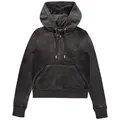 Juicy Couture Kapuzennickijacke ROBERTSON HOODIE EU Damen Trainingsjacke Damen, Sweatjacke mit Kapuze, Velour, mit Glitzer, Sale grün L