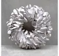 Couronne Dekokranz Deko Kranz Palmblatt Maritim Weiß Klein Naturmaterialien 26 cm, Naturmaterialien
