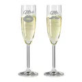 2 Leonardo Sektgläser mit Gravur "Mr & Mrs" Name graviert Hochzeitsgeschenk
