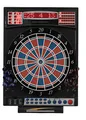 Dartautomat Premium Silver, elektronische Dartscheibe mit High-End Level 41 Spiele, Profi 2-Loch Turnierausführung, LED-Anzeigen, inkl. 12 Softdarts