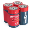 Ansmann Alkaline Batterien Mono D Lr20 1,5v, 4 Stück