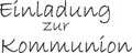 Heyda Stempel Motivstempel 'Einladung zur Kommunion' 6,3x2,5cm.