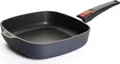 Woll Diamond Lite Gusspfanne, viereckig: abnehmbarer Stiel,  24 x 24 cm 5.5cm hoch, Alle Herdarten inkl. Induktion