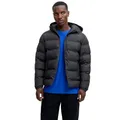 JACK & JONES Herren Jjelements Pu Puffer, Black, x_l
