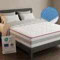 Arensberger FLEXX Matratze 180x200 cm | Kaltschaummatratze mit 3D Memory Schaum | ergonomische Höhe 25cm | wendbarer Härtegrad H2/H3 | Visco Smart Schaum | 180x200cm Rollmatratze punktelastisch