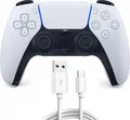 2 meter USB-C zu USB-A Ladekabel für Playstation 5 Dualsense Controller Smartphone
