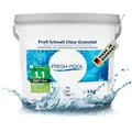 Fresh-Pool Profi Schnell Chlor Granulat, 56% Aktivchlor, 5 kg incl. Dosierbecher