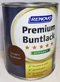 0.75 Liter RENOVO Premium Buntlack seidenmatt, RAL 8011 Nussbraun