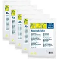 5x Abdeckfolie 4 x 5 m HDPE transparent 20 m2 Schutzfolie Baufolie Malerfolie zum Abdecken von Möbeln Böden und Geräten bei Renovierung Malerar... - Transparent
