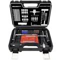 HASKYY Reifenreparaturset Reifenflickzeug Auto Reifen Reparatur Kit 53tlg - All in One Pannenset für Auto, Motorrad, ATV, SUV - Gummistreifen, Ventilwerkzeug, T-Griff & Cutter