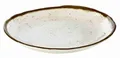 schöner Teller Servierteller Speisenplatte Melamin beigebraun 235 x 245 x 40 mm