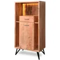 WOLFMÖBEL Highboard Hudson 2172 Holz Braun Akazie