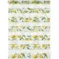 Doppelrollo Duo Rollo Motiv Limone, LICHTBLICK ORIGINAL, Lichtschutz, ohne Bohren, freihängend, Klemmfix, bedruckt gelb|grün 60 cm x 150 cm