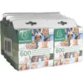 Exacompta 10x Packung 600 beidseitig klebenden Fotoecken - Weiß - 12991E