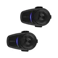 Sena 10S, Bluetooth-Kommunikationssystem für Motorräder und Roller, Doppelpack