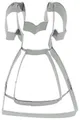 Ausstechform Dirndl 9 cm Birkmann Plätzchen Backen Kleid Bayern Berge Jodeln