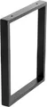 WAGNER Möbelbein/Tischbein/Möbelfuß DESIGN RAHMEN - 400 x 300 mm, Stahl pulverbeschichtet schwarz, Industrie Look - 12514001