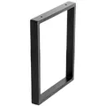 WAGNER Möbelbein/Tischbein/Möbelfuß Design Rahmen - 400 x 300 mm, Stahl pulverbeschichtet schwarz, im Industrie Look - 12514001