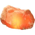 HIMALAYA SALT DREAMS Dekolicht Rock, Leuchtmittel wechselbar, Warmweiß, Handgefertigt aus Salzkristall - jeder Stein ein Unikat, ca.25-30 kg orange