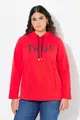 Ulla Popken Sweatshirt Hoodie True Kapuze Kordel Taschen Langarm