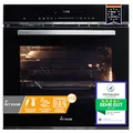 KKT KOLBE | AirFryer Einbaubackofen 60 cm schwarz mit Heißluftfritteuse | autark | 72L | 2,9kW | Katalyse | Pizzafunktion | Grill Umluft Heißluft | Timer | Edelstahl | Wärmeschutzverglasung | EB8017ED