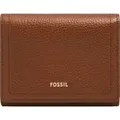 FOSSIL Geldbörse Logan Trifold Medium Brown braun - Braun