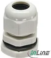 InLine Kabeldurchführung Nylon IP68 18-25mm, grau, 10 Stück