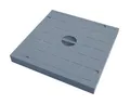 Schachtdeckel 200x200mm; begehbar, PVC, grau