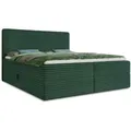 Sofnet Boxbett, Grün, Textil, H3, Rechteckig, 180x200 cm, Schlafzimmer, Betten, Boxspringbetten