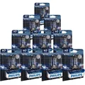 10x Philips RacingVision GT200 H7 Halogen bis zu 200% mehr Licht 55W Glühlampe