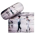 VON LILIENFELD Brillenetui Theo Michael Sirtaki Kunst Motiv Etui Brille Mikrofaser Brillenputztuch Brillenbox Stabiles Hardcase Set mit Stoff bezogen