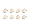ELANOX Schnürsenkel 4 Stück für 2 Paar Schuhe elastische Schnürsenkel mit Clips, inkl. Enden (Clips) - 8 St. in silber