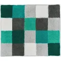 Kleine Wolke Badteppich CARO Petrol 55 x 65 cm