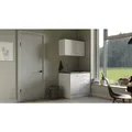 Flex-Well Miniküche "Lucca", mit E-Geräten, Gesamtbreite: 100 cm, Arbeitsplatte mit Melaminharz-Beschichtung - weiss