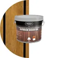 WOCA Denmark Exterior Wood Oil Teak 2, 5 L - Terrassenöl für Terrassen, Zäune und Möbel im Außenbereich