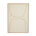 Mica Decorations Wanddeko - Wandbild Japandi Abstrakt 70 x 50 x 3,5 cm - Wandbil