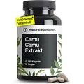 natural-elements Vitamin-C Camu Camu Extrakt, 180 Kapseln, 1 Kapsel täglich = 125 mg