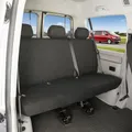 WALSER Passform Auto-Sitzbezug, Transporter-Schonbezug Stoff kompatibel mit VW T5, 3er Bankbezug