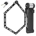Kryptonite Kryptolok 610 S Faltschloss, faltbares Fahrradschloss inkl. Halterung, 6 Streben aus 5 mm dickem, gehärteten Stahl, Sicherheitslevel 6/10, für Fahrräder und E-Bikes, 1,2 kg, 100 cm